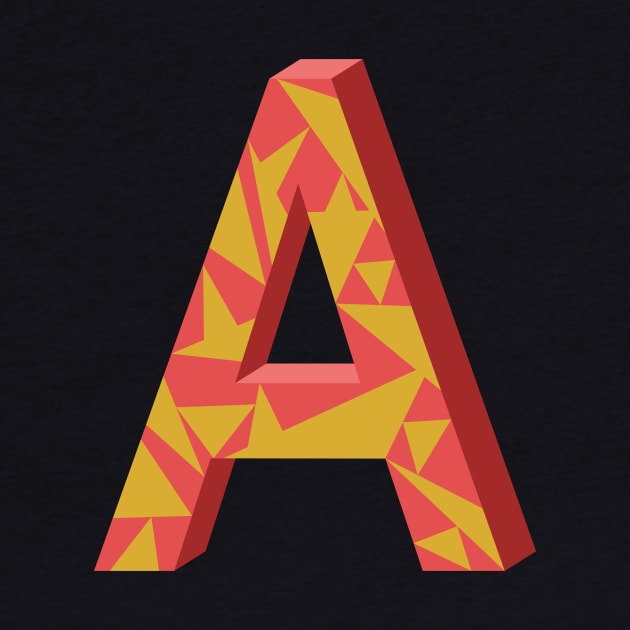 Letter A 3D Design by PatrioTEEism